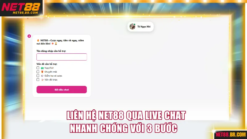 Nhận hỗ trợ qua live chat nhanh chóng chỉ với 3 bước 